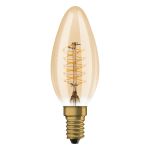 Ledvance Vintage 1906 LED E14 Kaars Goud 3.4W 250lm - 822 Zeer Warm Wit | Dimbaar - Vervangt 25W