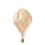 Calex XXL Organic Evo Goud LED E27 Filament 6W 300lm- 818 Zeer Warm Wit | Dimbaar
