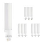 Voordeelpak 10x Noxion Lucent LED PL-C EM 6.5W 830 | Warm Wit - 2-Pin - Vervangt 18W