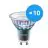 Voordeelpak 10x Philips MASTER LED Spot ExpertColor GU10 PAR16 5.5W 375lm 25D - 930 Warm Wit | Beste Kleurweergave - Dimbaar - Vervangt 50W