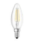 Ledvance Classic LED E14 Kaars Filament Helder 4W 470lm - 827 Zeer Warm Wit | Vervangt 40W