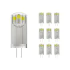 Voordeelpak 10x Noxion LED Bolt G4 1.8W 830 12V | Warm Wit - Vervangt 20W